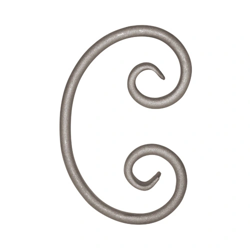 1/2" Rd Forged Steel C Scroll 5-1/2" W 8-1/4" H